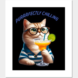 PURRRFECTLY CHILLING Posters and Art